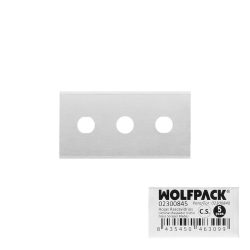 HOJA RECTANGULAR RESCAVIDRIOS DOMESTICO 5PCS WOLFPACK 02300845