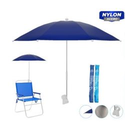 SOMBRILLA PARA SILLA O TUMBONA 80CM AZUL/TURQUESA 10306