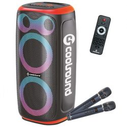 ALTAVOZ KARAOKE PORTATIL BLAST PUMP 2X6.5" 350W NARANJA COOLSOUND CS0293