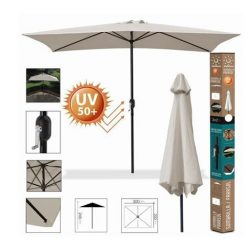 SOMBRILLA JARDIN 3X2M UV50+ BEIGE 88796