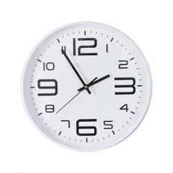 RELOJ DE PARED BLANCO REDONDO 30CM KÜKEN 34786