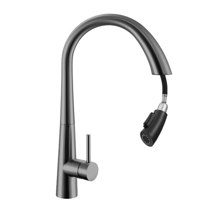 MONOMANDO DE COCINA CAPRI PVD TITANIO EXTENSIBLE ARTIC 56040 - Imagen 2