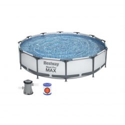 PISCINA DESMONTABLE REDONDA 366X76CM DEPURADORA 56416 BESTWAY 630172