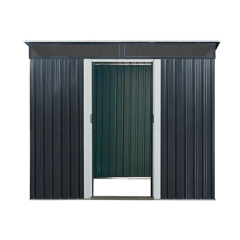 CASETA DE METAL PUERTAS CORREDERAS ANTRACITA 174x238x196CM (4M2) AIRMEC AM131606 - Imagen 2