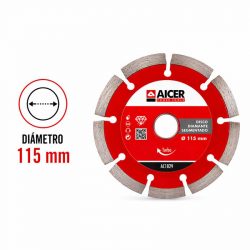 DISCO DIAMANTE SEGMENTADO 115MM AICER AC1829