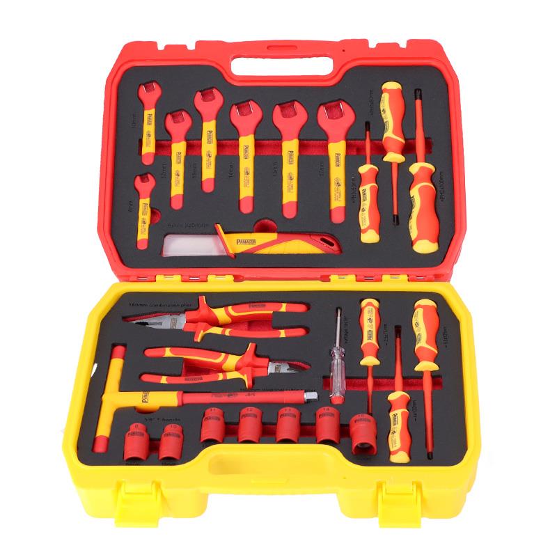 JUEGO DESTORNILLADORES + ALICATES + VASOS 3/8" 1.000V 25PCS PAMACON PM1882 - Imagen 2