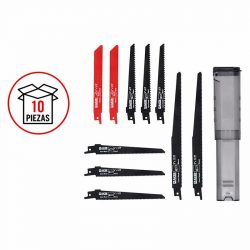 JUEGO SIERRAS SABLE 10 PCS AICER AC1825