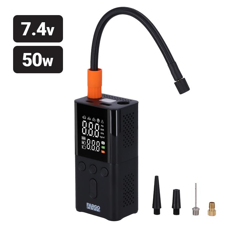 MINI COMPRESOR DE AIRE 150PSI 2X2000MAH FARGO TOOLS FT1446 MINI COMPRESORES DE 12 VOLTIOS CAMPER CAMPING CARAVANAS EMBARCACIONES FURGONETAS INFLADOR INFLADORES ACCESORIOS COCHE COCHES ACCESORIOS CAMPING AUTOMOCION