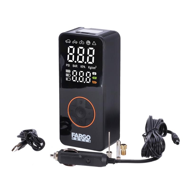 MINI COMPRESOR DE AIRE 150 PSI 3X2000MAH FARGO TOOLS FT1448 - Imagen 4