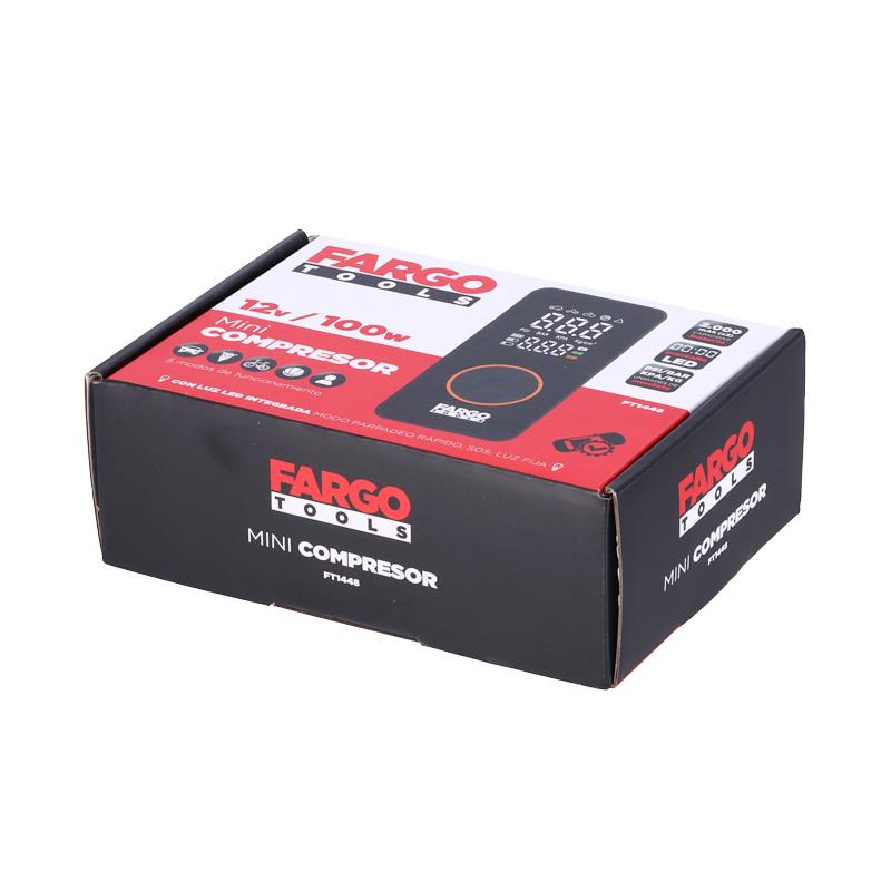 MINI COMPRESOR DE AIRE 150 PSI 3X2000MAH FARGO TOOLS FT1448 - Imagen 5