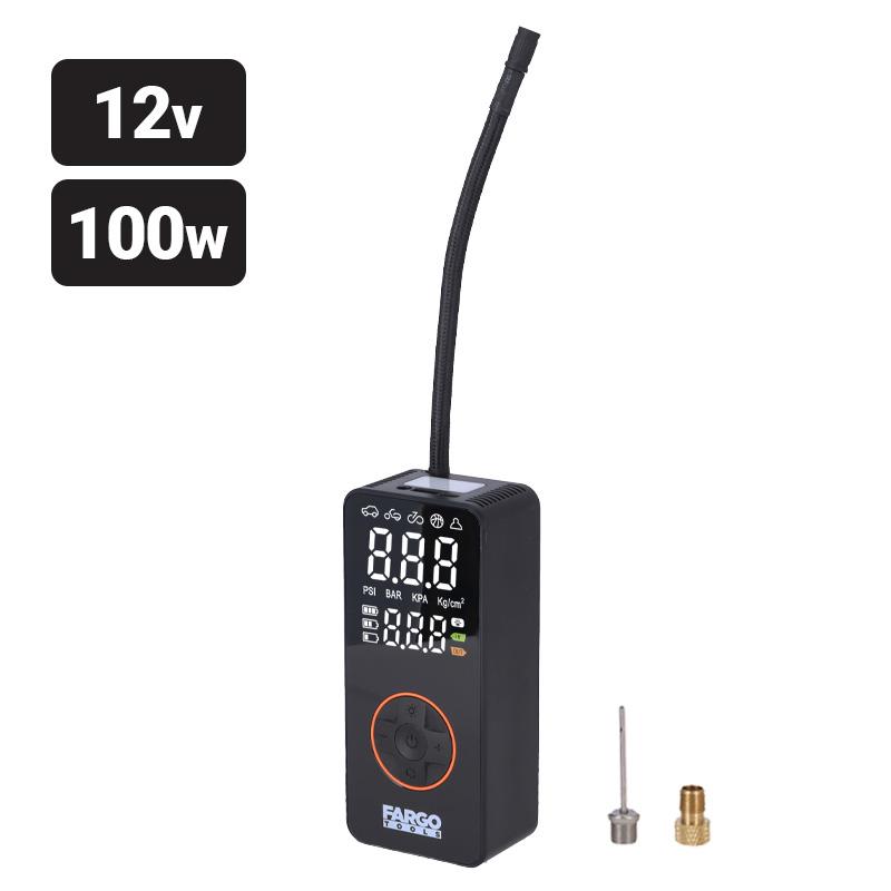 MINI COMPRESOR DE AIRE 150 PSI 3X2000MAH FARGO TOOLS FT1448 MINI COMPRESORES DE 12 VOLTIOS CAMPER CAMPING CARAVANAS EMBARCACIONES FURGONETAS INFLADOR INFLADORES ACCESORIOS COCHE COCHES ACCESORIOS CAMPING AUTOMOCION