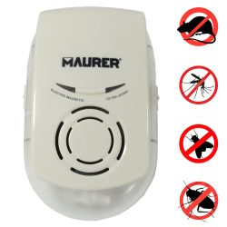 AHUYENTADOR ULTRASONIDOS Y ELECTROMAGNETICO PARA RATONES E INSECTOS 100M² 08300520