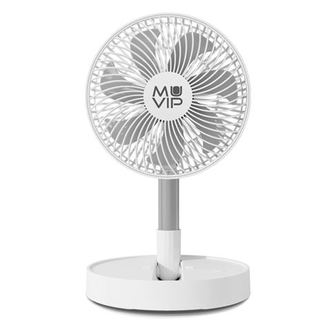 VENTILADOR PORTATIL EXTENSIBLE Y PLEGABLE 8" BATERIA MUVIP MV0664 - Imagen 2
