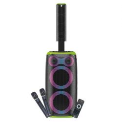 ALTAVOZ KARAOKE BLAST PUMP 2.1 2X6.5" + 5xTWEETERS 550W VERDE COOLSOUND CS0294