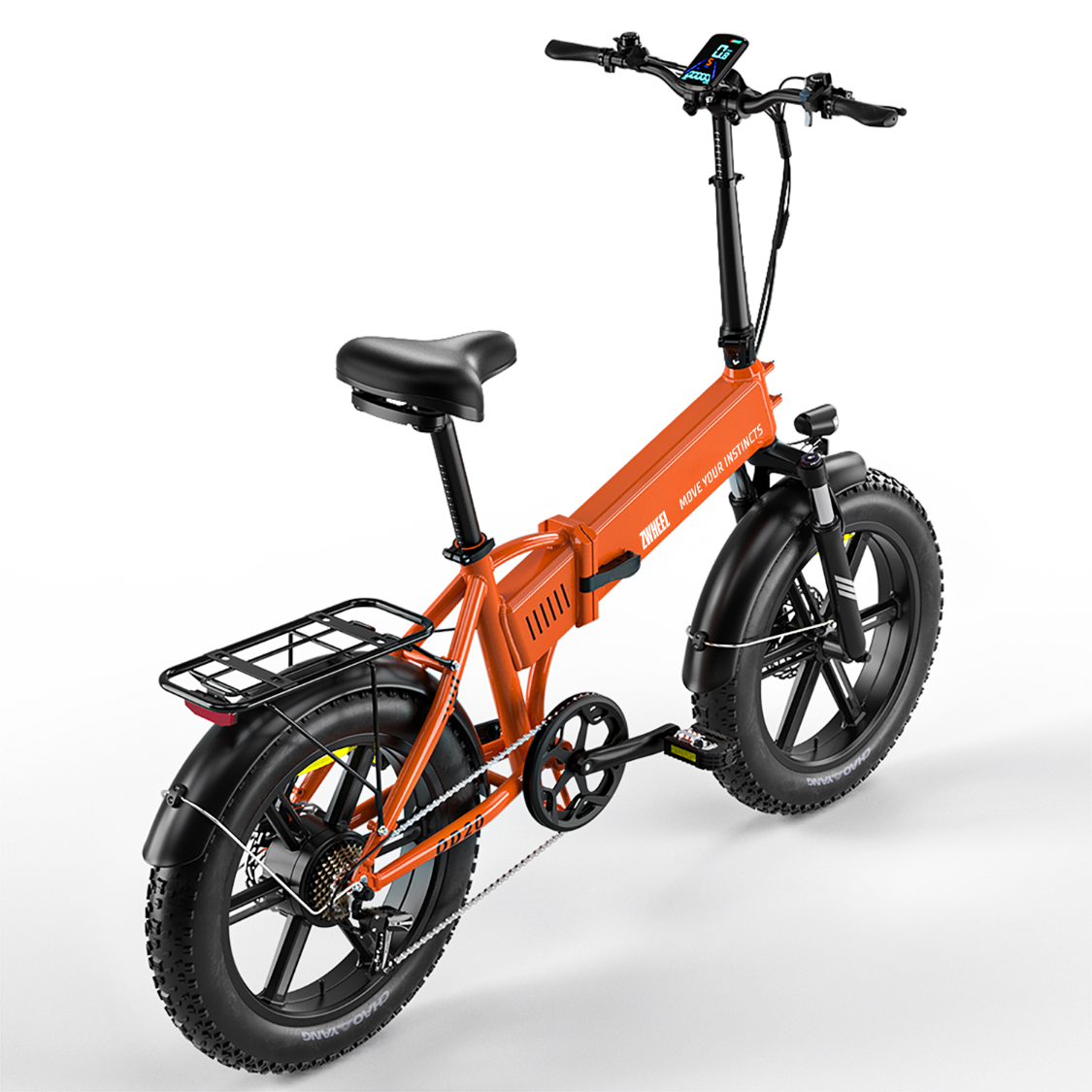 BICICLETA ELECTRICA URBAN FLUX ORANGE ZWHEEL BZ0073 - Imagen 3