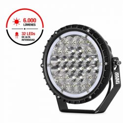 FARO LED REDONDO 7" LARGO ALCANCE 60W 6.000 LUMENS FARGO TOOLS FT1461