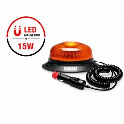 GIROFARO LED 15W 12-24V 2 FUNCIONES BASE MAGNETICA FARGO TOOLS FT1467