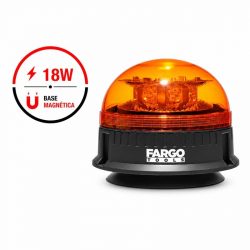 GIROFARO ROTATIVO LED 18W 12/24V BASE MAGNETICA FARGO TOOLS FT1471