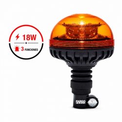 GIROFARO ROTATIVO LUZ DE ADVERTENCIA LED 18W 12/24V FARGO TOOLS FT1470