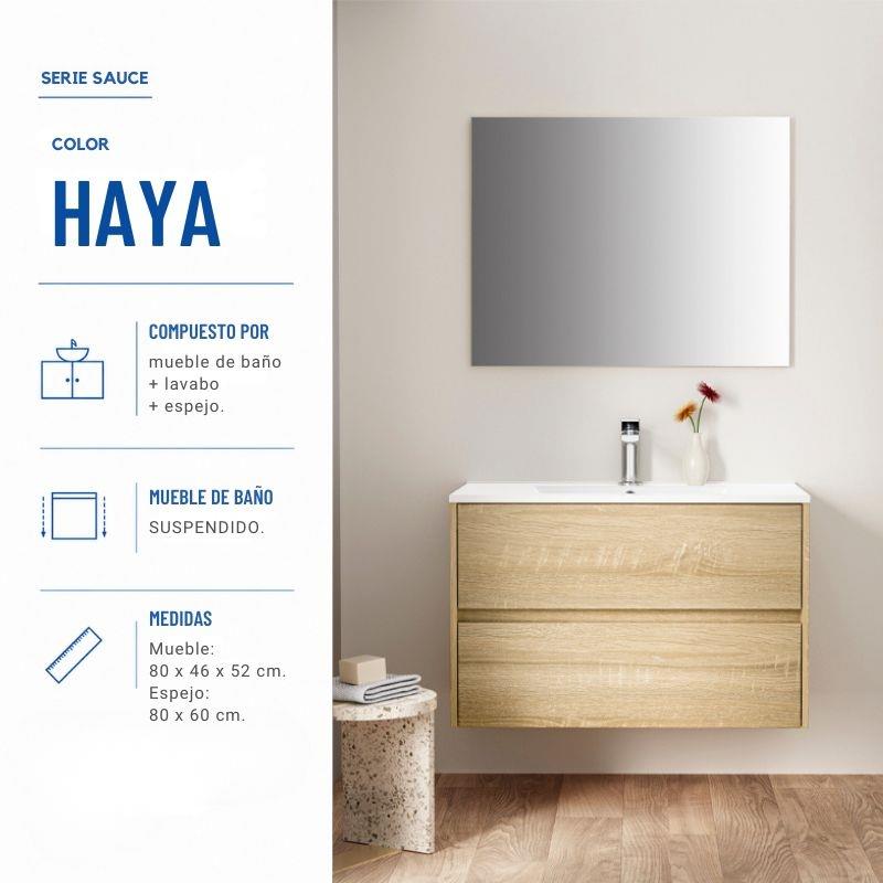 MUEBLE BAÑO SERIE ENCINA 80X46X52CM BENOTTI BT2967 - Imagen 2