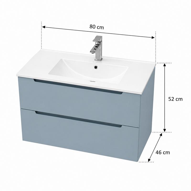 MUEBLE BAÑO SERIE GAEL 80X46X52CM BENOTTI BT2973 - Imagen 5