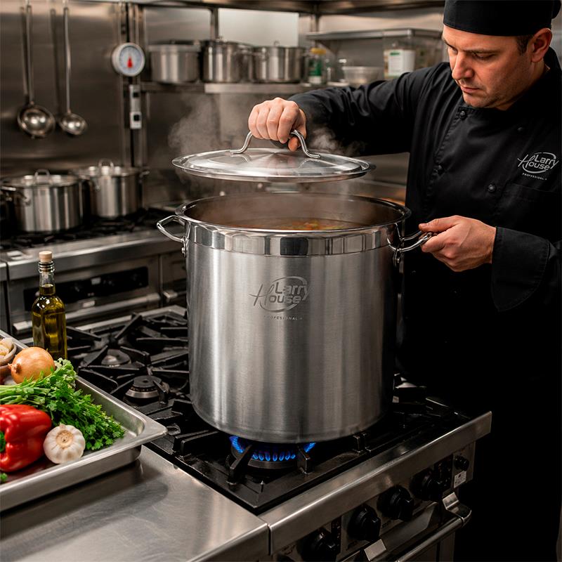 OLLA INDUSTRIAL INOX 21L LARRYHOUSE LH2355 - Imagen 4