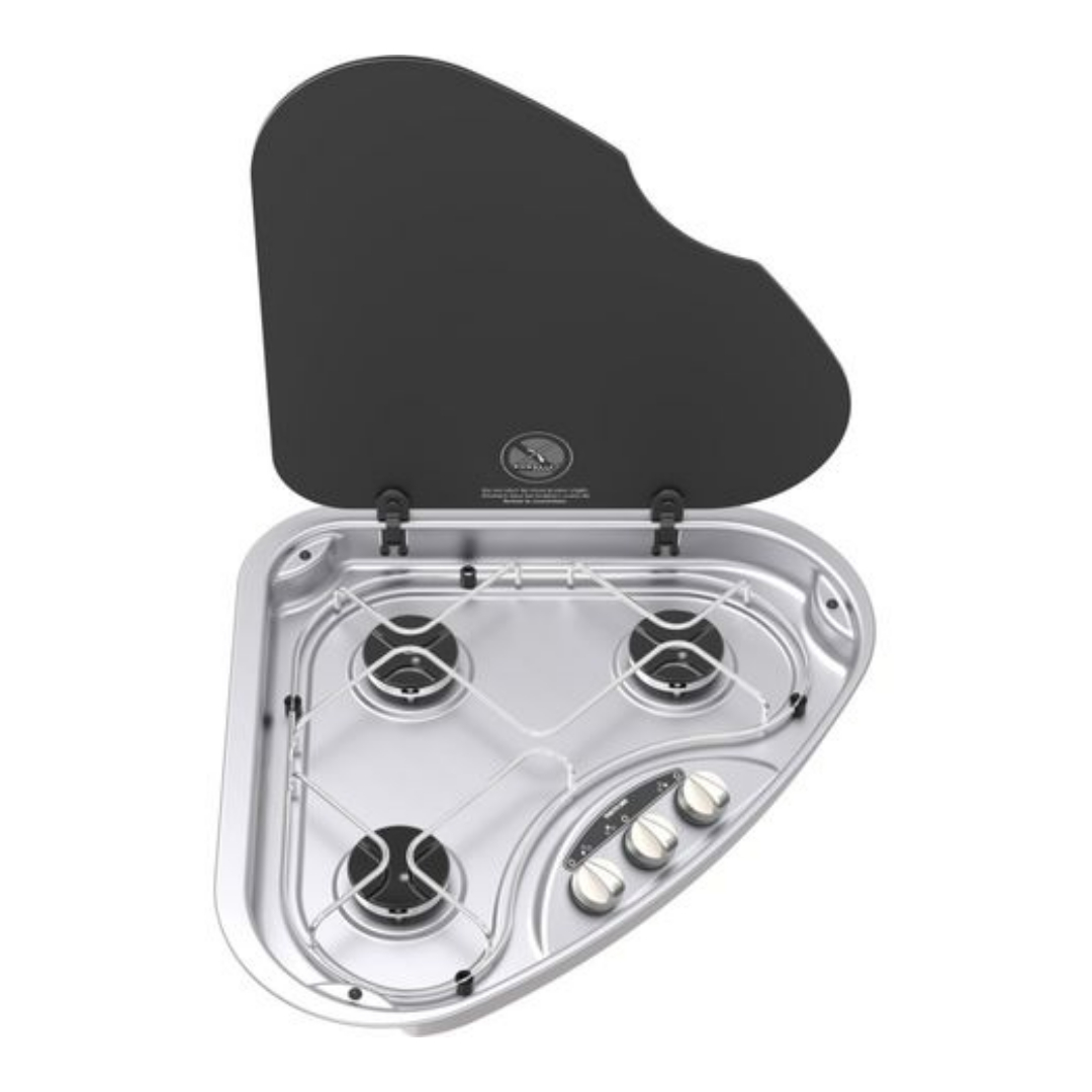 COCINA CON TAPA 3 FUEGOS 330 THETFORD 180262 COCINAS DE GAS PLACA DE GAS PLACAS A GAS CAMPER CAMING CARAVANAS FURGONETAS FURGONETAS CAMPER