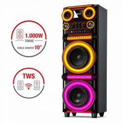 ALTAVOZ SERIE CORO 2X10" 1.000W CON 2 MICROFONOS LARRYHOUSE LH2313