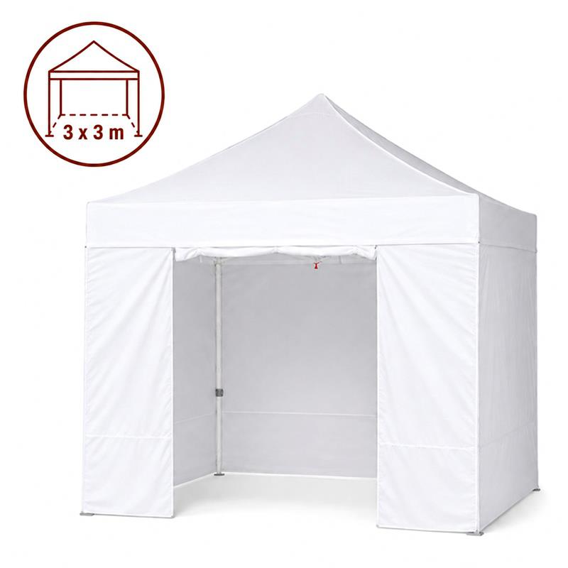 CARPA HEX.36 METAL CON PAREDES BLANCA 3X3M DONNA GARDEN DG1460 CENADOR TOLDO TOLDOS CARPA CARPAS PLEGABLES CENADORES CARPAS PROFESIONALES