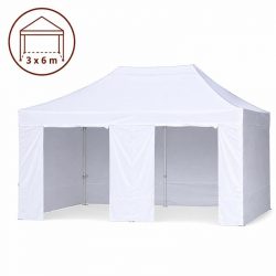 CARPA HEX.36 METAL CON PAREDES BLANCA 3X6M DONNA GARDEN DG1462
