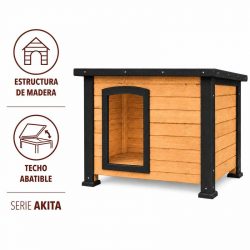 CASETA DE PERRO MADERA SERIE AKITA DONNA GARDEN DG1472