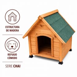CASETA DE PERRO MADERA SERIE CHAI DONNA GARDEN DG1470