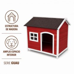CASETA DE PERRO MADERA SERIE GUAU DONNA GARDEN DG1473