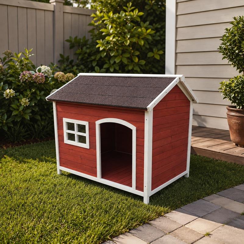 CASETA DE PERRO MADERA SERIE GUAU DONNA GARDEN DG1473 - Imagen 6