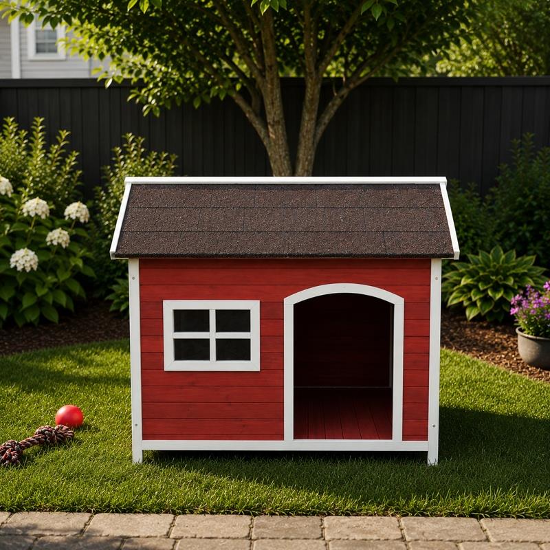 CASETA DE PERRO MADERA SERIE GUAU DONNA GARDEN DG1473 - Imagen 7