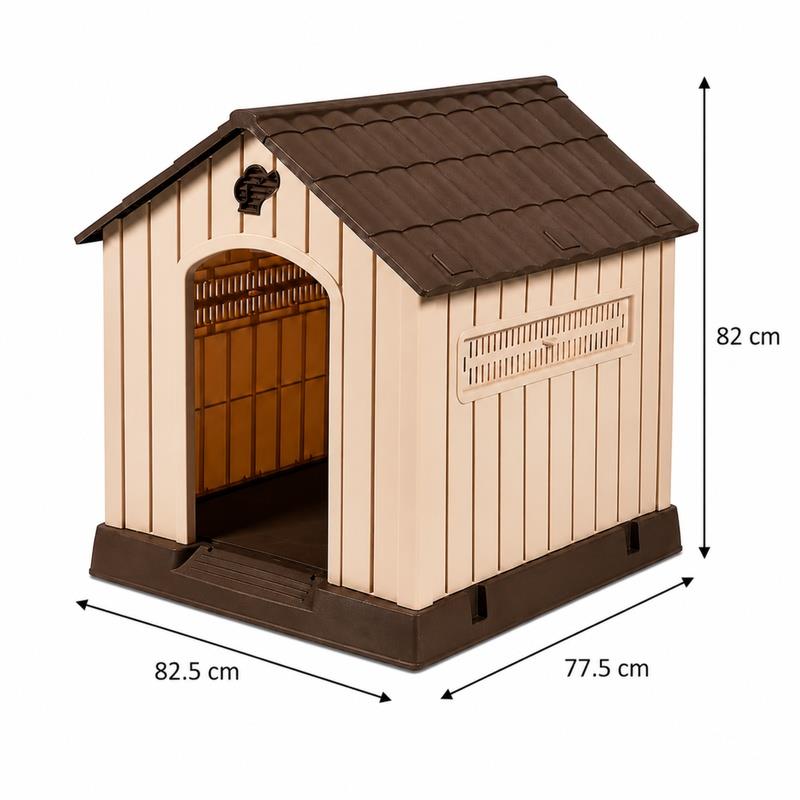 CASETA DE PERRO PLASTICA SERIE LUCKY 77.5X82.5X82CM DONNA GARDEN DG1459 - Imagen 9