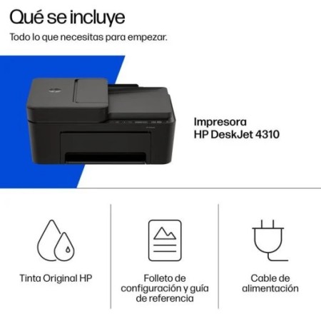 IMPRESORA DESKJET MULTIFUNCION 4310 COLOR WIFI BLACK HP A24HPB - Imagen 3
