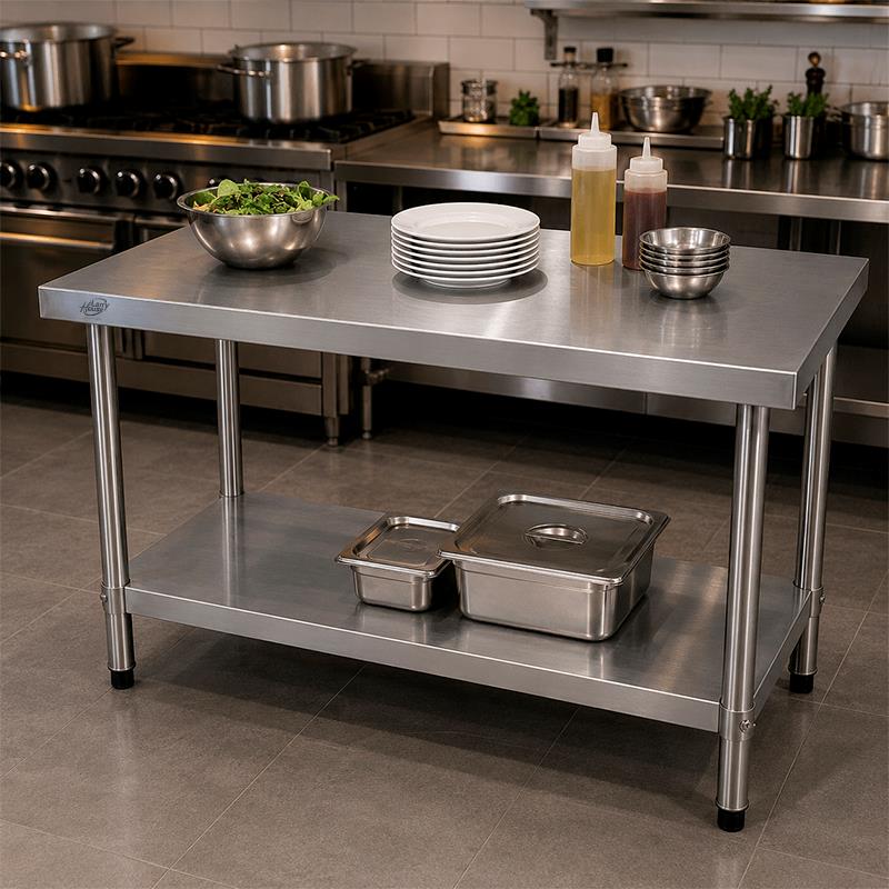 MESA DE TRABAJO INOXIDABLE 120X60X85CM LARRYHOUSE LH2371 - Imagen 7
