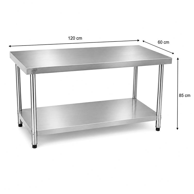 MESA DE TRABAJO INOXIDABLE 120X60X85CM LARRYHOUSE LH2371 - Imagen 8