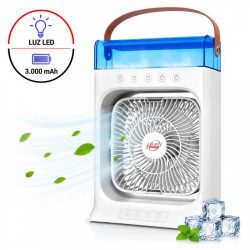 VENTILADOR PORTATIL DE BATERIA CON NEBULIZADOR 10W LARRYHOUSE LH2381