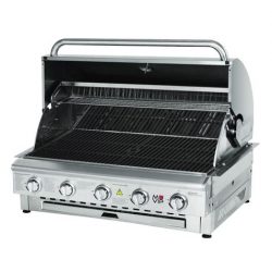 BARBACOA DE GAS INOX PRO 5 FUEGOS SOBREMESA MUVIP MV0677
