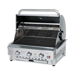 BARBACOA DE GAS INOX PRO 3 FUEGOS SOBREMESA MUVIP MV0676