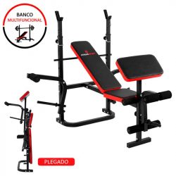 BANCO DE MUSCULACION MULTIFUNCIONAL PLEGABLE SERIE MULTIGYM 400 ATHANSPORT AT1059