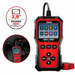 MAQUINA DIAGNOSIS OBD2 + EOBD CON PANTALLA 2.8" FARGO TOOLS FT1510