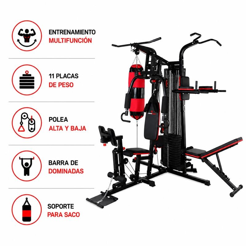 MULTIESTACIÓN DE ENTRENAMIENTO SERIE MULTIGYM 3000 ATHANSPORT AT1056 - Imagen 3