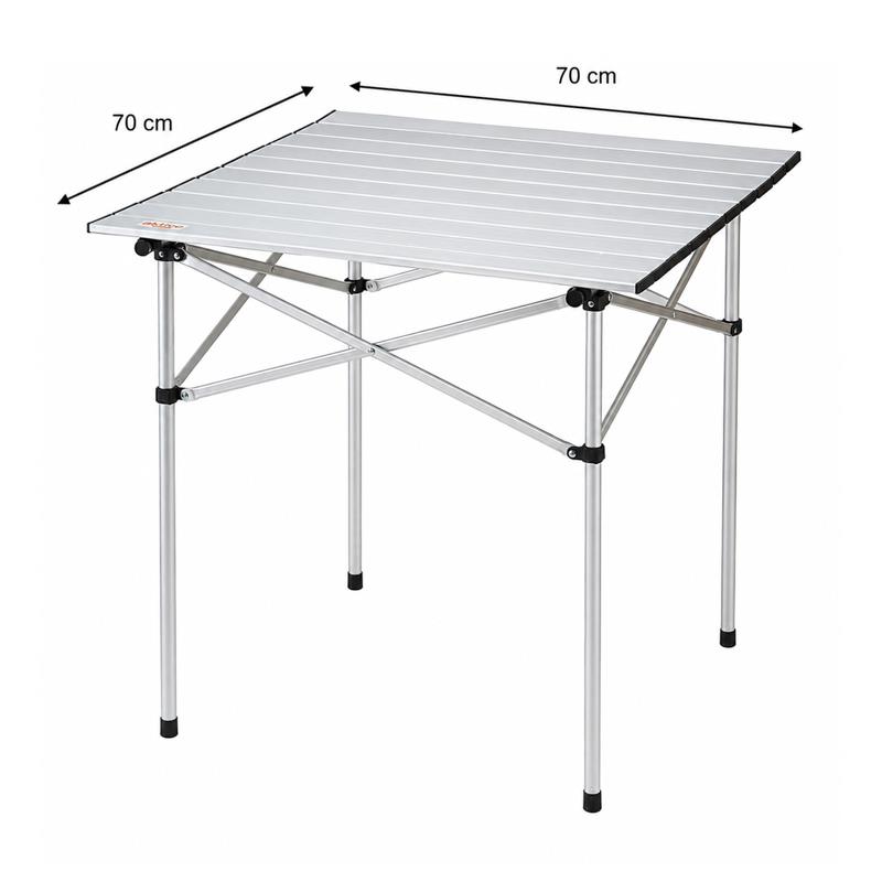 MESA DE CAMPING PLEGABLE ALUMINIO 70X70CM DONNA GARDEN DG1393 - Imagen 5