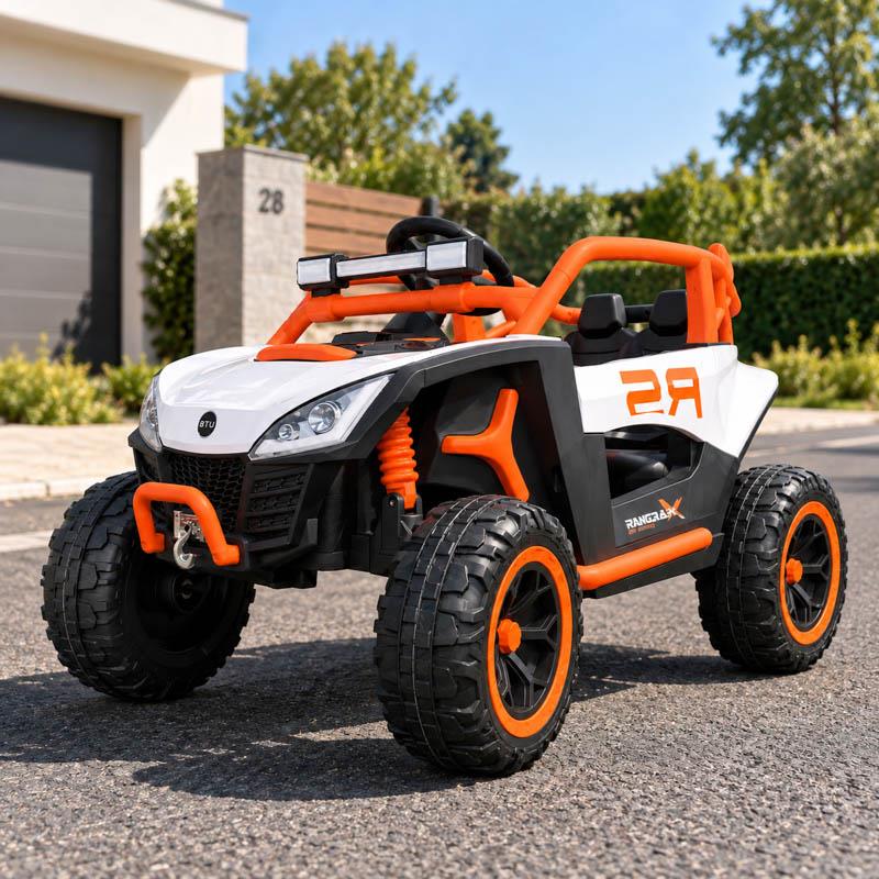 COCHE ELECTRICO INFANTIL RACING NARANJA 12V 4,5AH 62585 - Imagen 7