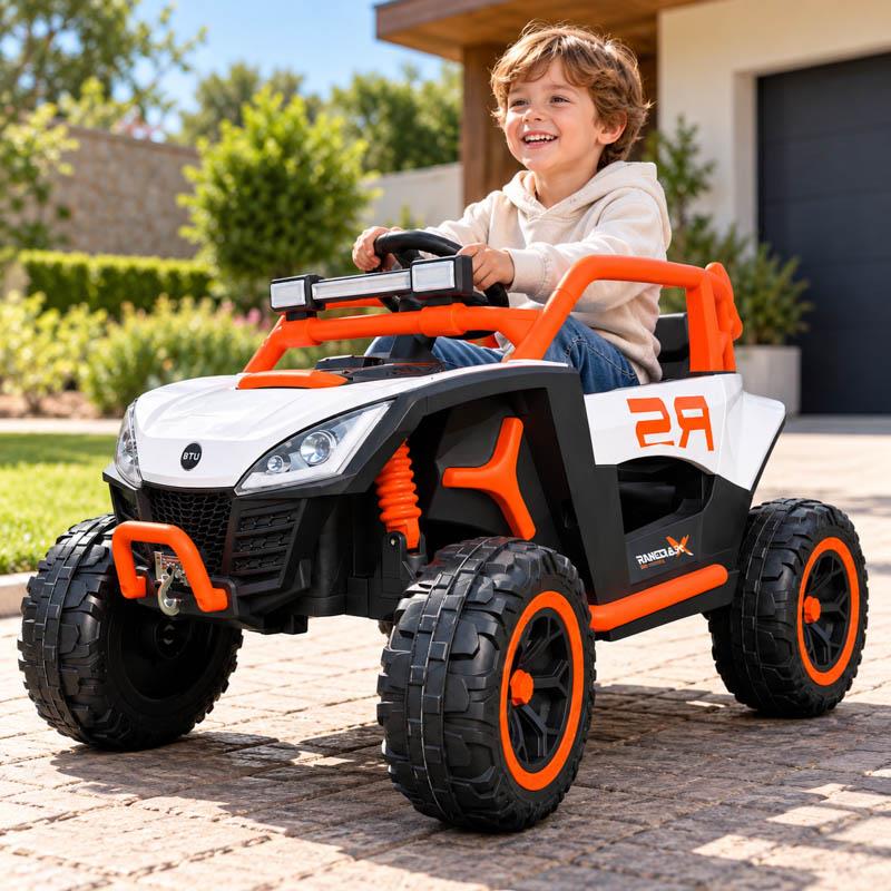 COCHE ELECTRICO INFANTIL RACING NARANJA 12V 4,5AH 62585 - Imagen 8