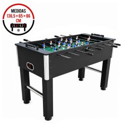 MESA DE FUTBOLIN NEGRA 136.5X65X86CM ATHANSPORT AT1073