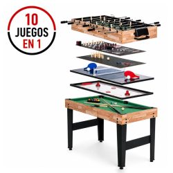 MESA DE JUEGOS 10 EN 1 122X61X81CM ATHANSPORT AT1076